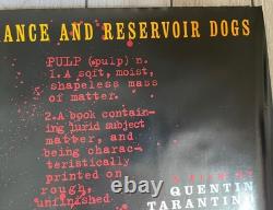 PULP FICTION Original 1994 UK Quad Cinema Poster Double Sided Tarantino Cult