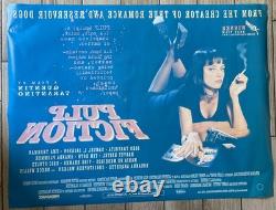 PULP FICTION Original 1994 UK Quad Cinema Poster Double Sided Tarantino Cult