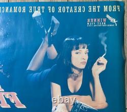 PULP FICTION Original 1994 UK Quad Cinema Poster Double Sided Tarantino Cult