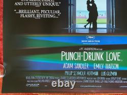 PUNCH DRUNK LOVE (2002) Original Quad Movie Poster Paul Thomas Anderson RARE