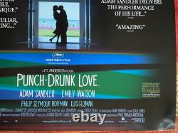 PUNCH DRUNK LOVE (2002) Original Quad Movie Poster Paul Thomas Anderson RARE