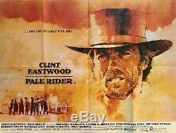 Pale Rider Original Movie Quad Poster 1985 Clint Eastwood Michael Dudash