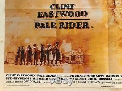 Pale Rider Original Movie Quad Poster 1985 Clint Eastwood Michael Dudash