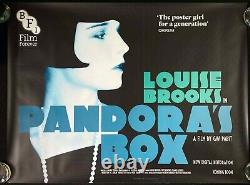 Pandoras Box Original Quad Movie Poster BFI 2018 RR Louise Brooks Pabst V RARE