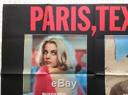 Paris, Texas Original British Movie Quad Poster 1984 Nastassja Kinski