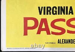 Passionate Summer ORIGINAL Quad Movie Poster Virginia McKenna Eric Pulford 1958