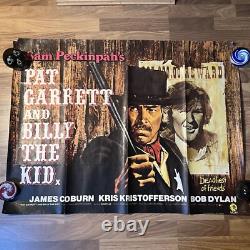Pat Garrett and Billy The Kid Original UK Quad Movie Film Cinema Poster 1973