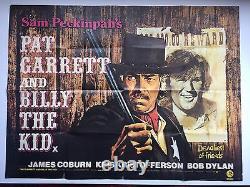 Pat garrett and billy the kid UK quad cinema movie poster Sam Peckinpah