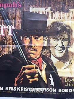 Pat garrett and billy the kid UK quad cinema movie poster Sam Peckinpah