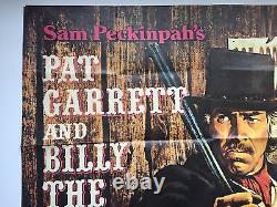 Pat garrett and billy the kid UK quad cinema movie poster Sam Peckinpah