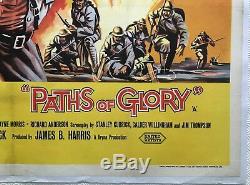 Paths Of Glory Original Movie Quad Poster 1957 Kirk Douglas, Stanley Kubrick