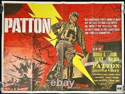 Patton Original Quad Movie Poster George C Scott Tom Chantrell 1970