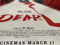 Pearl Original Quad Cinema Poster A24 Mia Goth Ti West ULTRA RARE