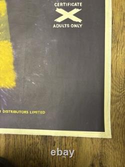 Peeping Tom Original UK Quad Movie Poster Linen Backed 1960 Rare