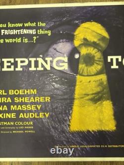 Peeping Tom Original UK Quad Movie Poster Linen Backed 1960 Rare Peeping Tom Original UK Quad Movie Poster Linen Backed 1960 Rare