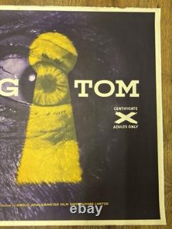 Peeping Tom Original UK Quad Movie Poster Linen Backed 1960 Rare
