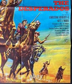 Pendulum / Desperados Doctor Original Quad Movie Poster George Peppard