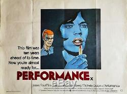 Performance Original British Movie Quad UK Poster 1979 Re Release Mick Jagger
