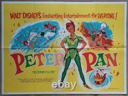 Peter Pan 1965 RR Original UK Quad Poster