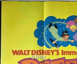 Peter Pan Original Quad Movie Cinema Poster Walt Disney Re-Release