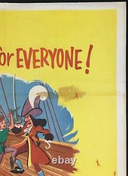 Peter Pan Original Quad Movie Poster Walt Disney 1965 Rerelease