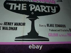 Peter Sellers The Party 60s original vintage quad movie cinema poster 40 x 30
