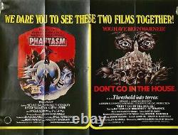 Phantasm & Don't Go In The House Original DB Movie Quad Poster 1979 Video Nasty