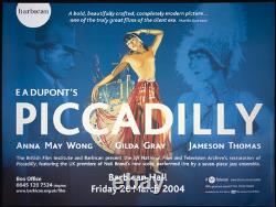 Piccadilly ORIGINAL Quad Film Poster Anna May Wong E A Dupont 2004 BFI RR