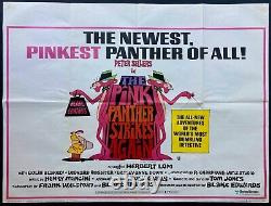 Pink Panther Strikes Again Original Quad Movie Film Cinema Poster Peter Sellers