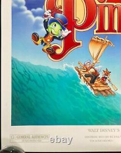 Pinocchio Original UK One Sheet Movie Poster Walt Disney 1990s Rerelease