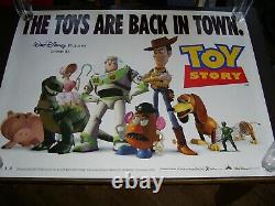Pixar's Toy Story (1996) UK Quad Cinema Poster Rare