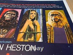Planet Of The Apes UK Quad LINEN BACKED (1968) Original Film Poster