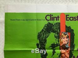 Play Misty For Me Original Movie Quad Poster 1971 Clint Eastwood Jessica Walters