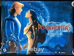 Pocahontas ORIGINAL Quad Movie Poster Walt Disney 1995
