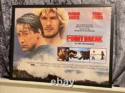 Point Break' poster- rare orig. 1991 s/sided cinema quad (40 in x 30 in). GC