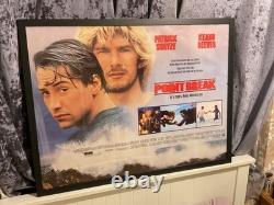 Point Break' poster- rare orig. 1991 s/sided cinema quad (40 in x 30 in). GC