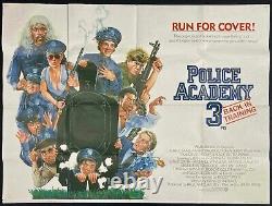 Police Academy 3 Original Quad Movie Cinema Poster Drew Struznan Artwork 1986