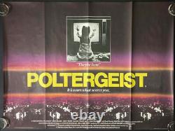 Poltergeist Original Quad Movie Cinema Poster Tobe Hooper Steven Spielberg 1982