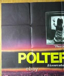 Poltergeist Original Uk 1982 Quad Movie Poster Very Good Folded Condition
