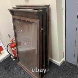 Poster Cabinets Vintage X 5 Fit Quad Cinema Posters Glass Door Need TLC