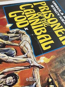 Prisoner Of The Cannibal God UK Quad LINEN BACKED (1978) Original Film Poster