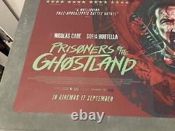 Prisoners Of Ghostland (2021) UK quad movie Poster 30 x 40 Nicholas Cage Rare