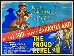 Proud Rebel ORIGINAL Quad Movie Film Cinema Poster Alan Ladd Michael Curtiz 1958