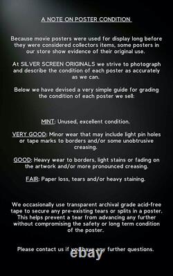 Psycho Artificial Eye 1990s RR ORIGINAL Quad Movie Poster Alfred Hitchcock