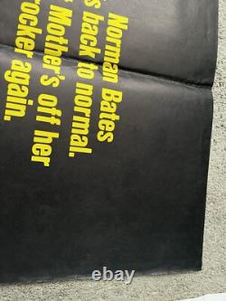 Psycho III Original Quad Movie Cinema Poster Anthony Perkins 1986