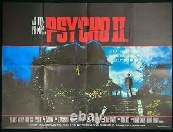 Psycho II ORIGINAL Quad Movie Poster Anthony Perkins Meg Tilly 1983