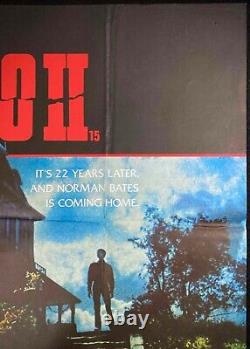 Psycho II ORIGINAL Quad Movie Poster Anthony Perkins Meg Tilly 1983