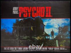 Psycho II Original Quad Movie Poster Anthony Perkins Richard Franklin 1983