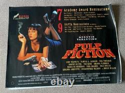 Pulp Fiction Genuine Film Poster UK Cinema Quad Quentin Tarantino Uma Thurman