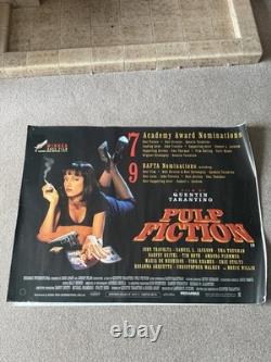 Pulp Fiction Genuine Film Poster UK Cinema Quad Quentin Tarantino Uma Thurman